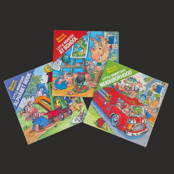 👹📚 Mercer Mayer’s Little Monster – Lot of 3 Paperbacks 🎨✨ - Picture 1 of 1
